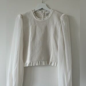 Wilfred White Long Sleeve Blouse